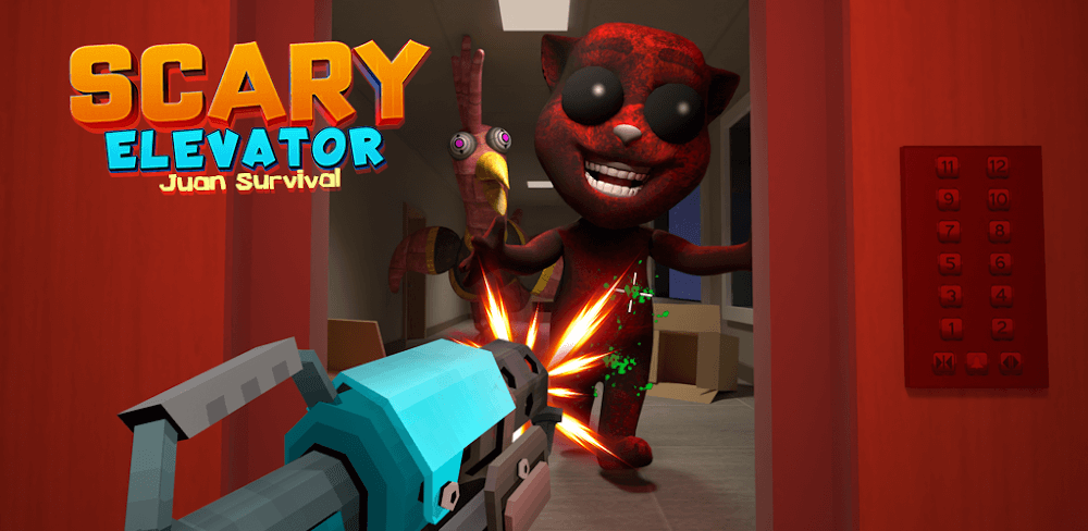 Scary Elevator: Juan Survival screenshot 1