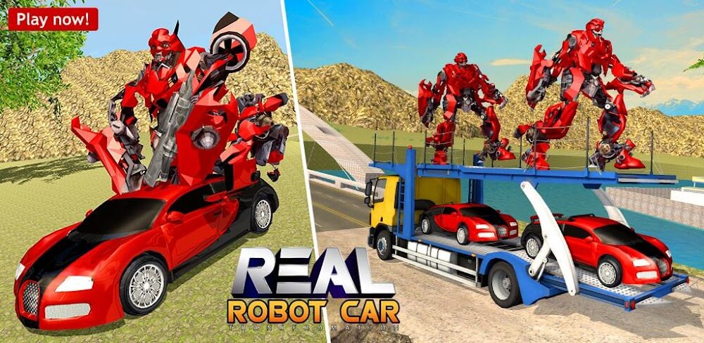 US Robot Transform Car Driving screenshot 1
