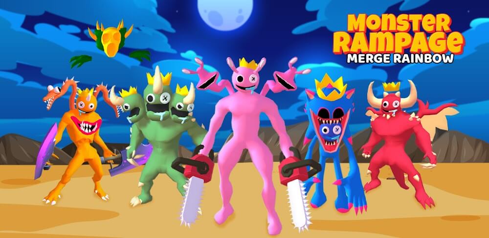 Monster Rampage: Merge Rainbow screenshot 1