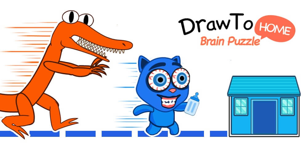 Draw To Home: Brain Puzzle screenshot 1