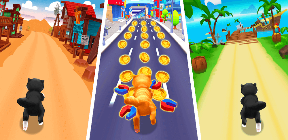 Cat Run: Kitty Runner Game screenshot 1