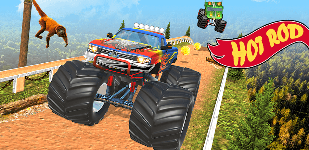 Monster Truck Race Car Game screenshot 1