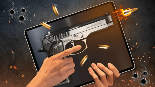 Gun Simulator 3D & Time Bomb screenshot 2