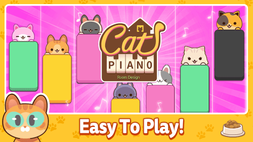 Piano Cat Tiles – Room Design screenshot 2