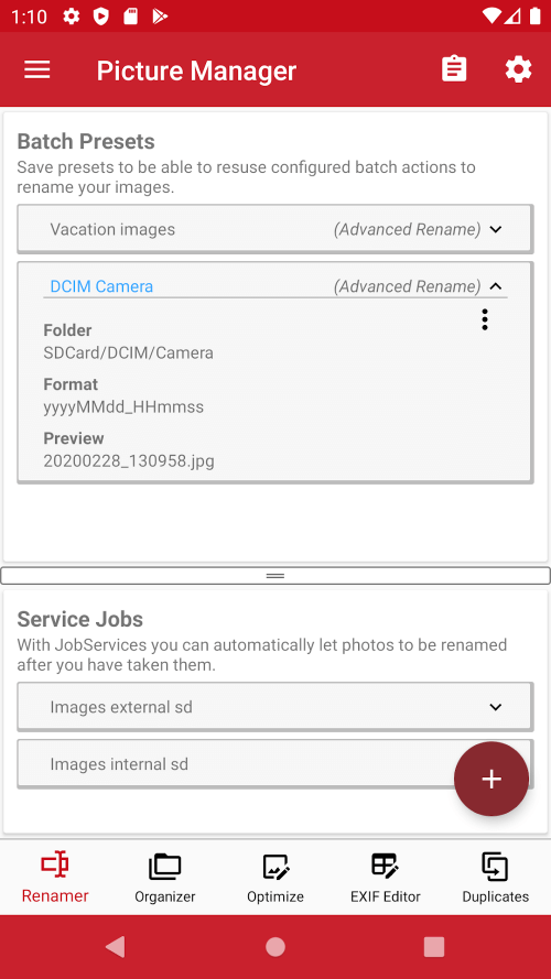 Rename & Organize with EXIF (Batch Rename and Organize) screenshot 2