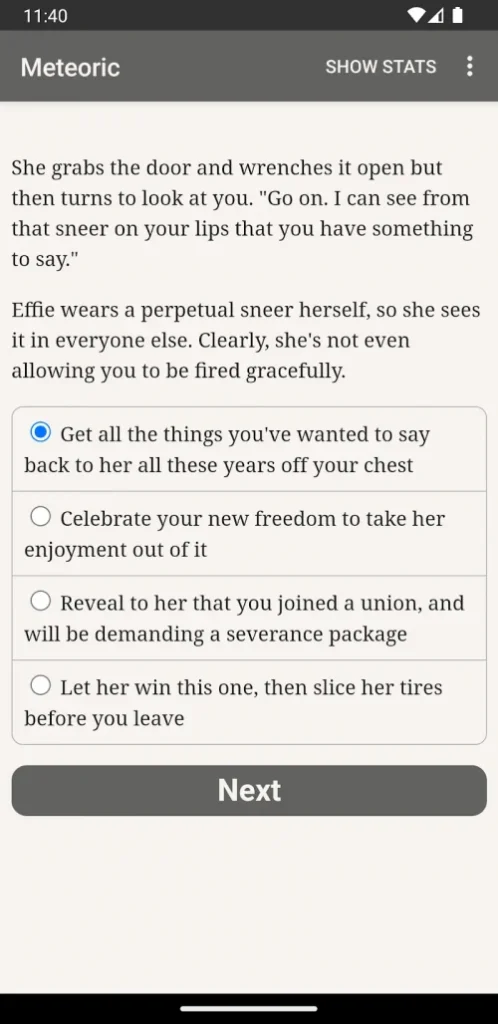 Meteoric screenshot 2