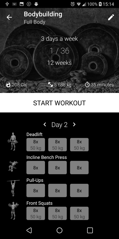 Bodybuilding. Weight Lifting screenshot 2