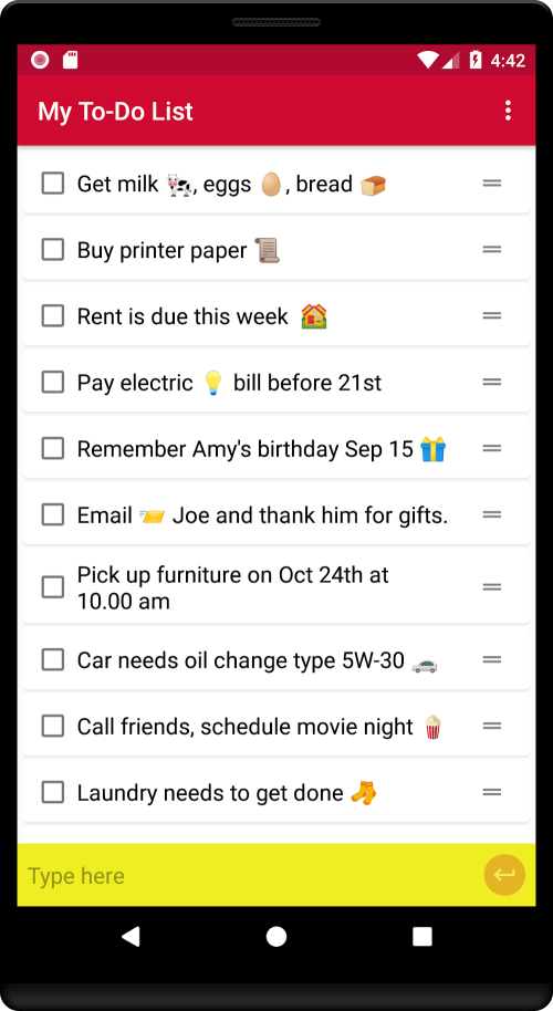 Simple To Do List screenshot 2