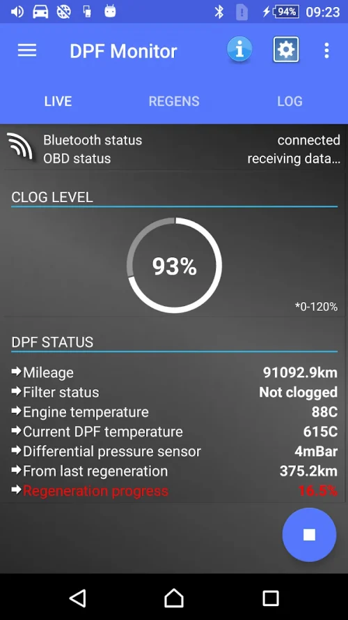DPF Monitor -Fiat & Alfa Romeo screenshot 2