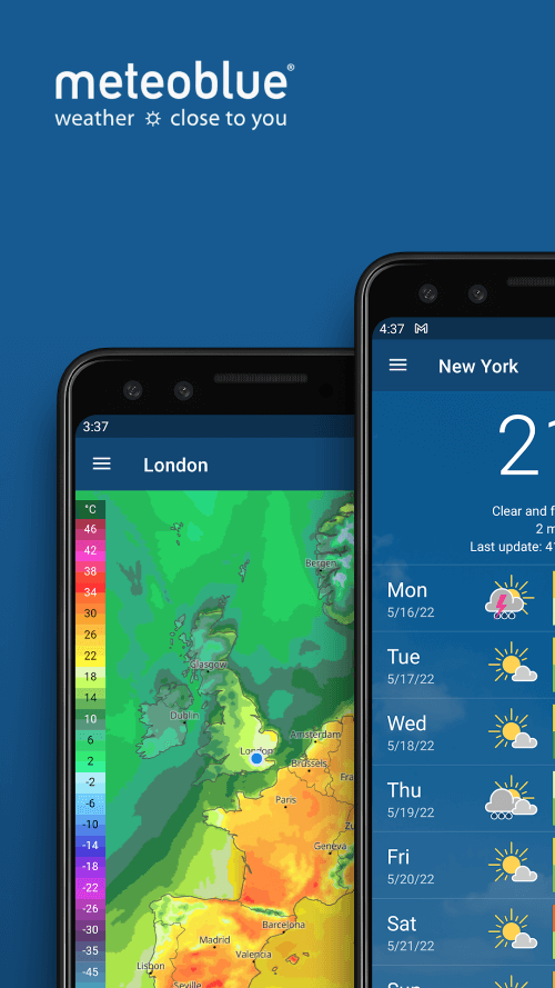 meteoblue weather & maps screenshot 2