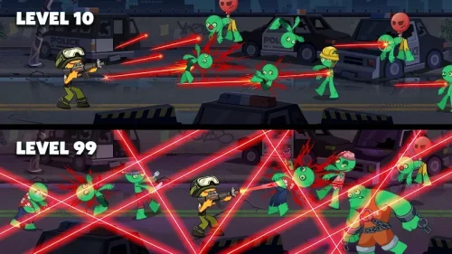 Stickman vs Zombie: Dark War screenshot 2