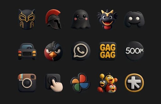 Funko Dark – Icon Pack screenshot 2