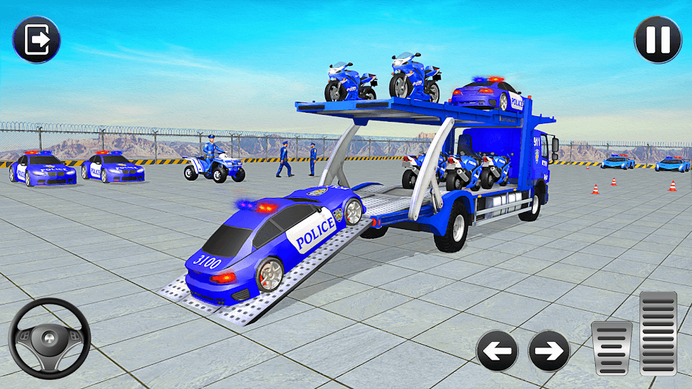 Grand Police Transport Truck screenshot 2