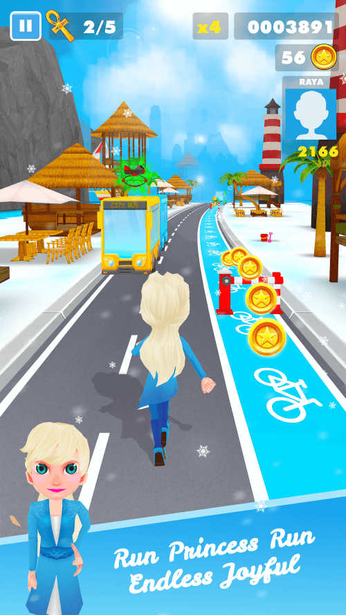 Subway Icy Princess Rush screenshot 2