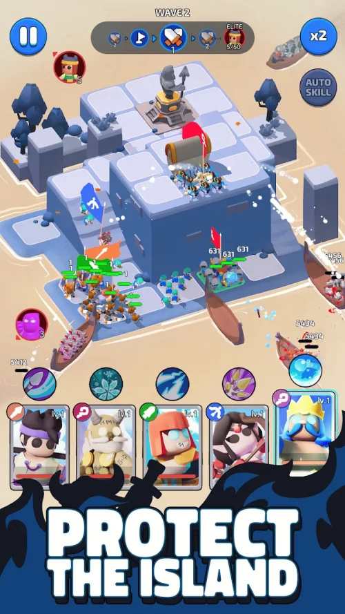 North War: Island Defense 3D screenshot 2