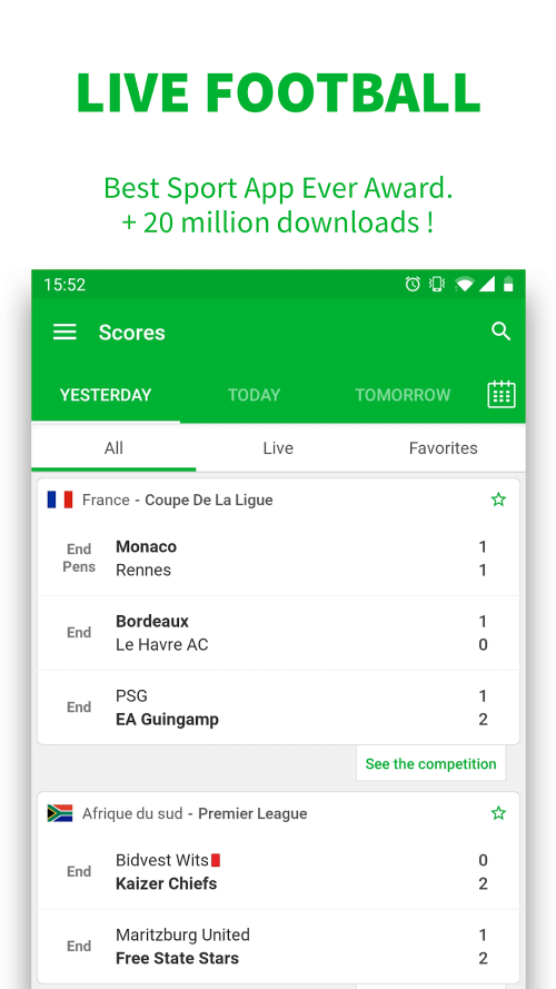 Skores Football screenshot 2