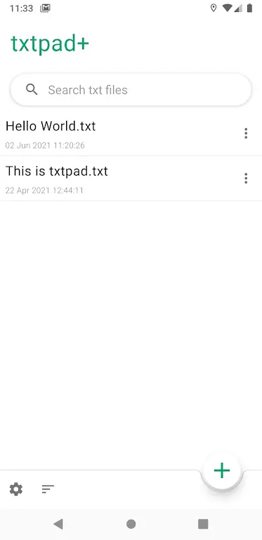 txtpad+ — Create txt files screenshot 2