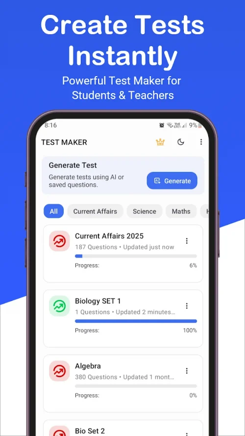 Test Maker- quiz maker creator screenshot 2