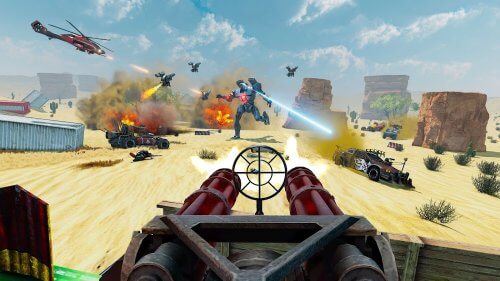 Desert Gunner Machine Gun screenshot 2