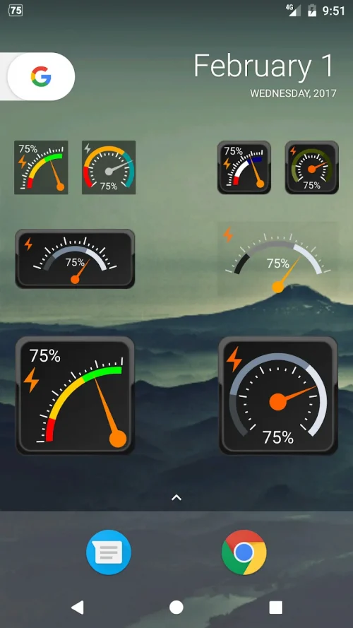Gauge Battery Widget screenshot 2