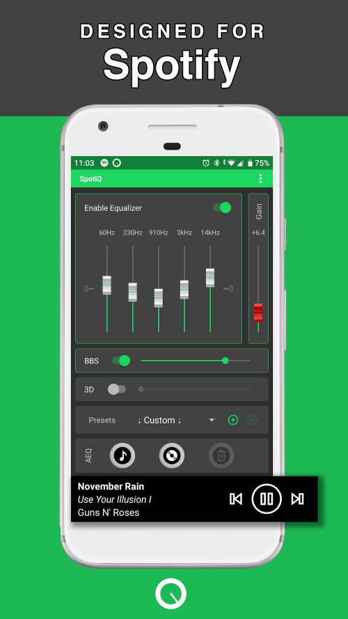 SpotiQ: Equalizer Bass Booster screenshot 2