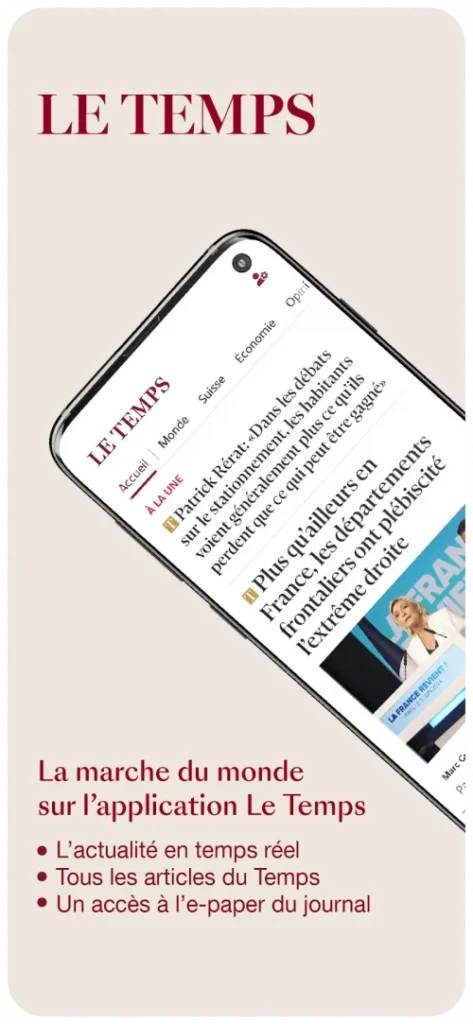 Le Temps, actualités et info screenshot 2