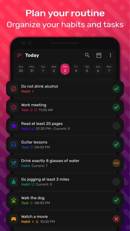 HabitNow Daily Routine Planner screenshot 2