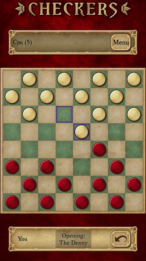 Checkers screenshot 2