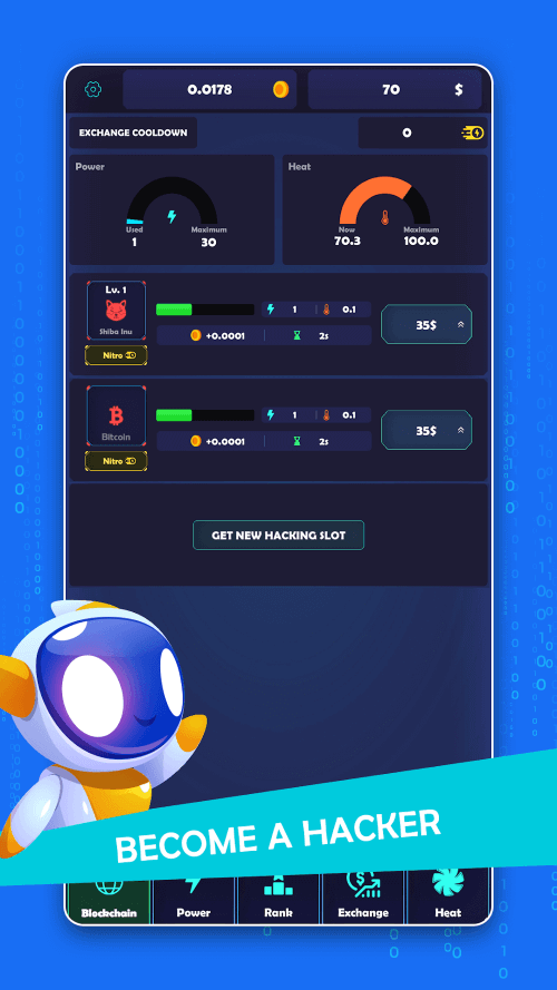 Hacker Miner Idle Clicker screenshot 2