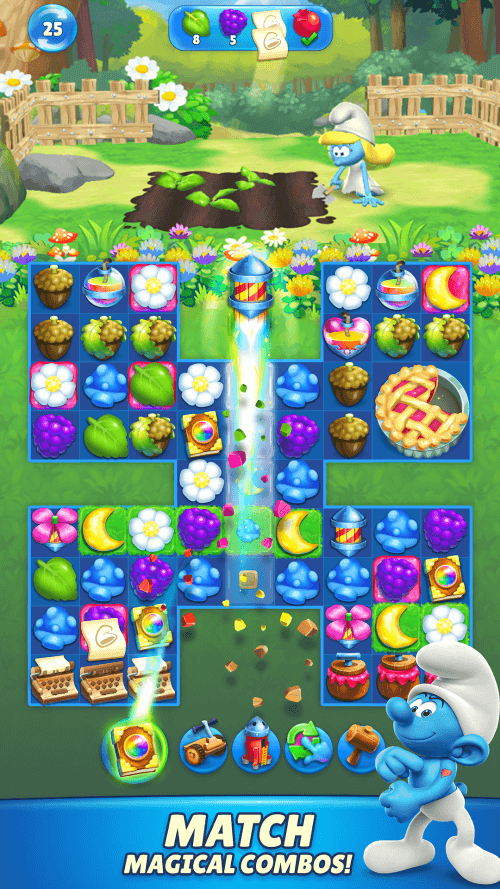 Smurfs Magic Match screenshot 2