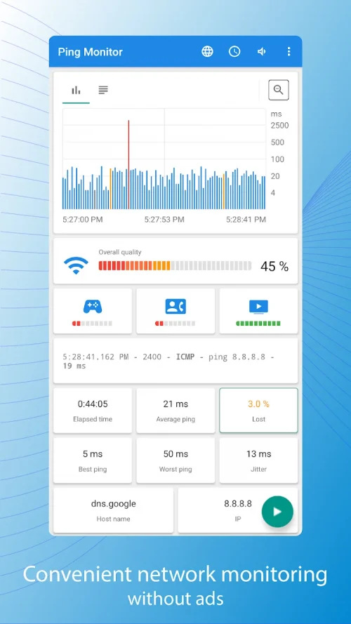Pingmon – network ping monitor screenshot 2