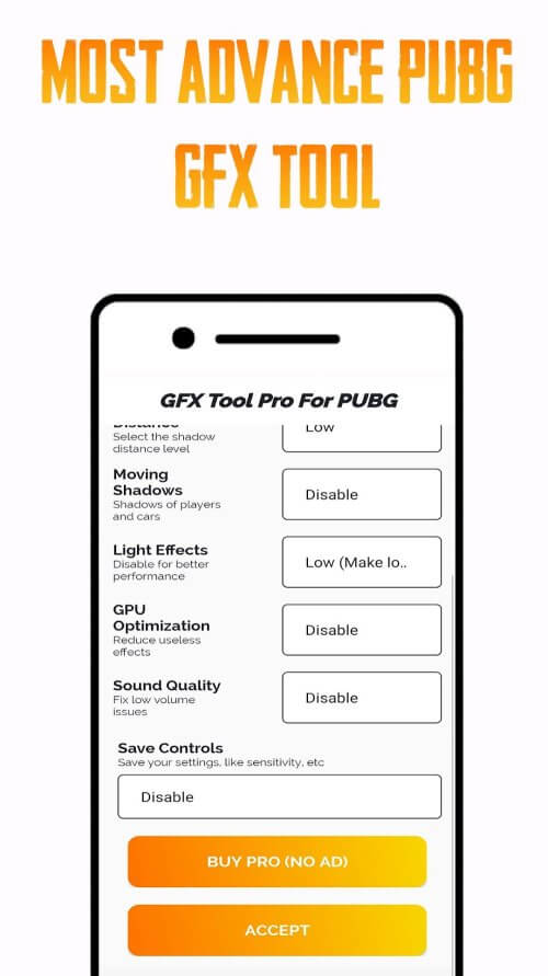 GFX Tool PUBG Pro (Advance FPS) screenshot 2