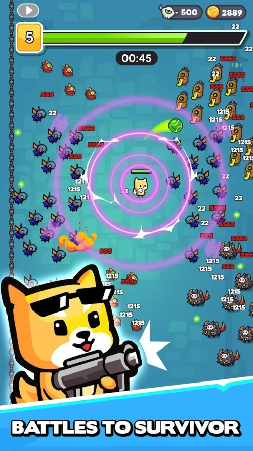 Dog Survivor: Battle Bee.io screenshot 2