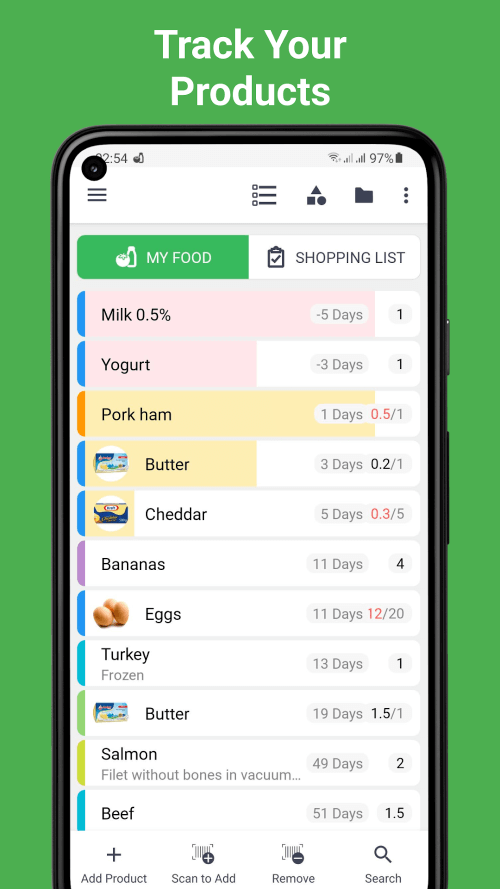 Food List Tracking & Shopping screenshot 2