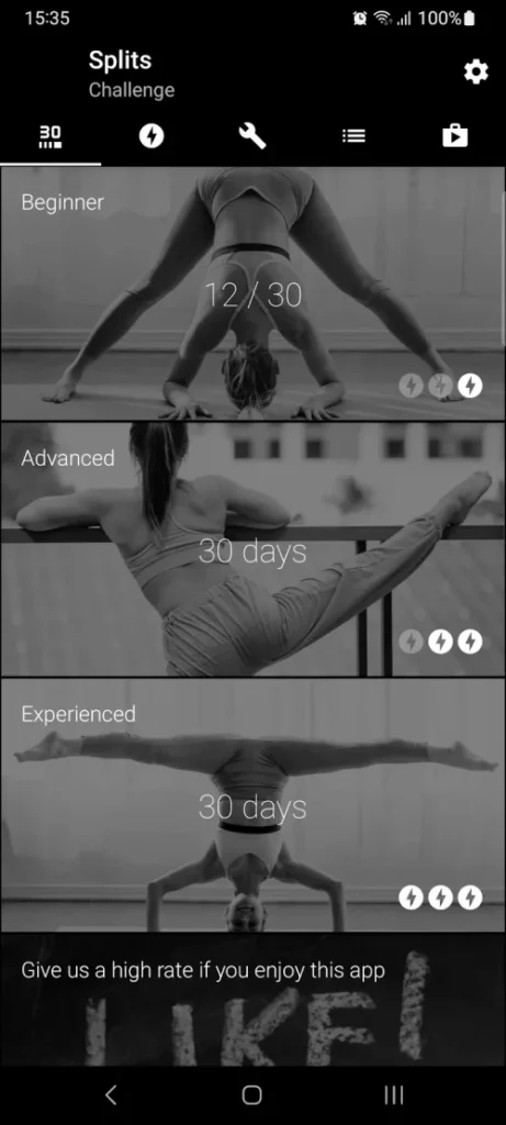 Splits. Stretching in 30 days screenshot 2