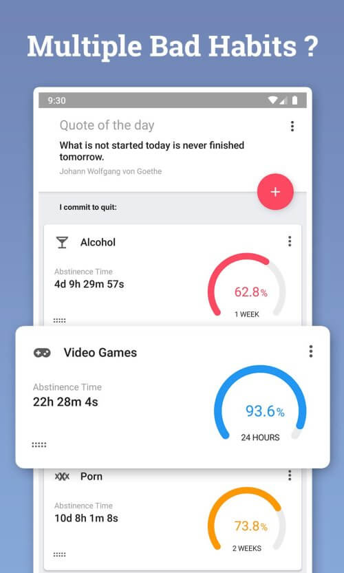 Quitzilla: Bad Habit Tracker screenshot 2