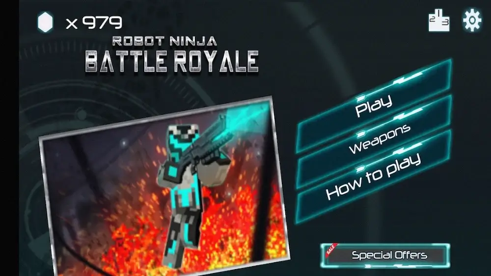 Robot Ninja Battle Royale screenshot 2