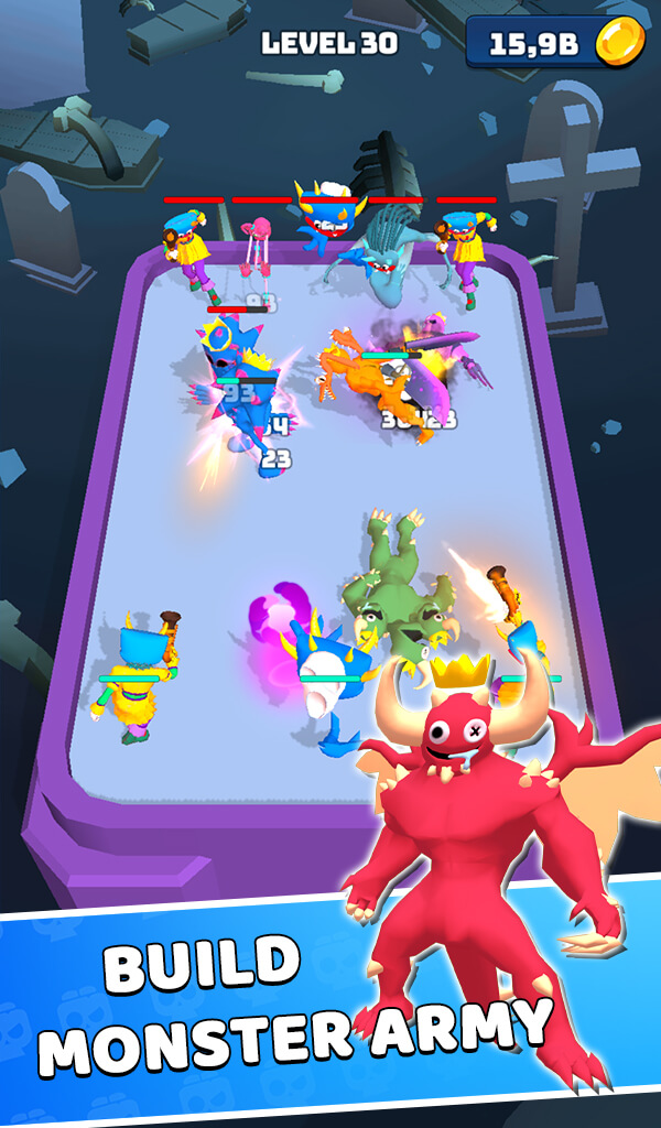 Monster Rampage: Merge Rainbow screenshot 2