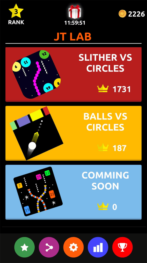 Slither vs Circles: All in One screenshot 2