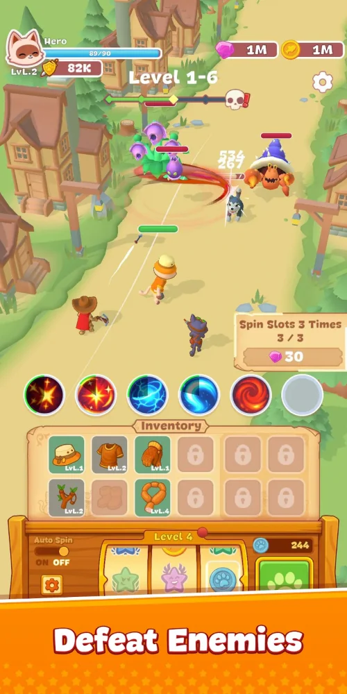 Meow Fury: Idle Cat Legends screenshot 2