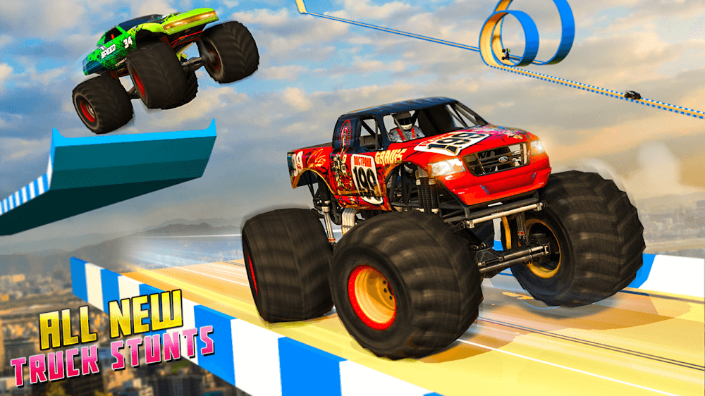 Monster Truck Race Car Game screenshot 2