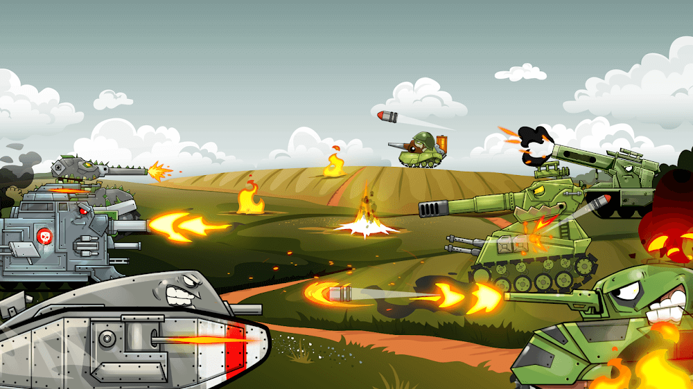 Merge Tanks: Combat war Stars screenshot 2