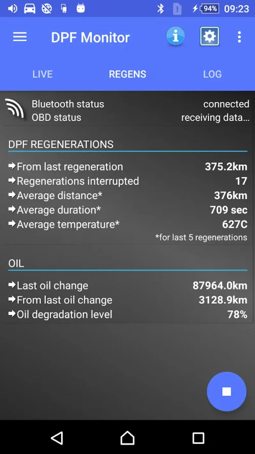 DPF Monitor -Fiat & Alfa Romeo screenshot 3
