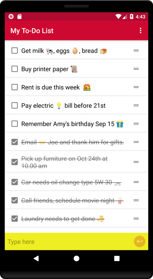 Simple To Do List screenshot 3