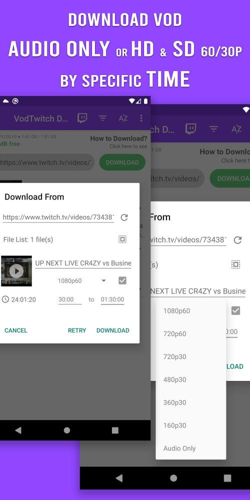 Video Downloader for Twitch (VodTwit) screenshot 3