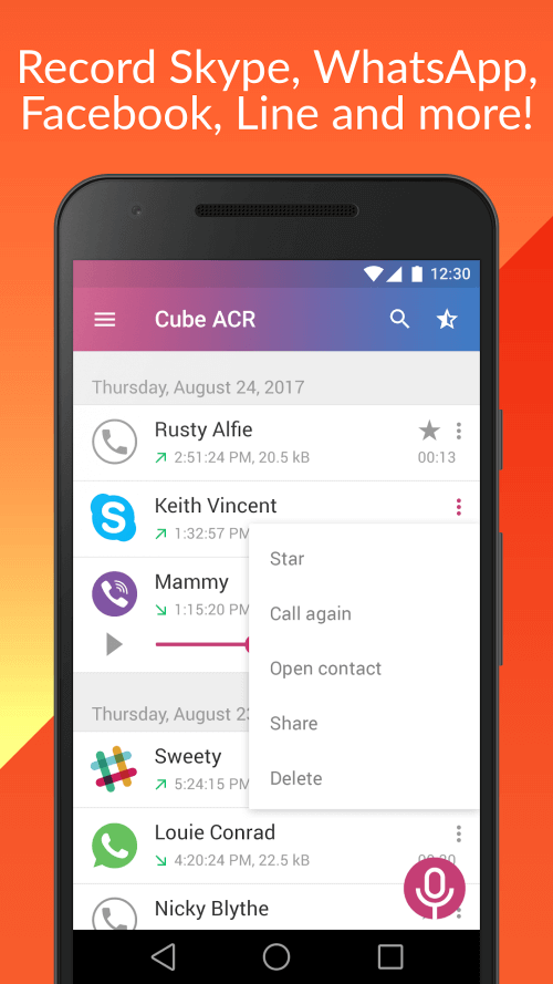 Call Recorder – Cube ACR screenshot 3