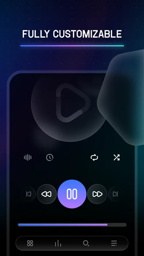 Melodi – Poweramp Skin screenshot 3