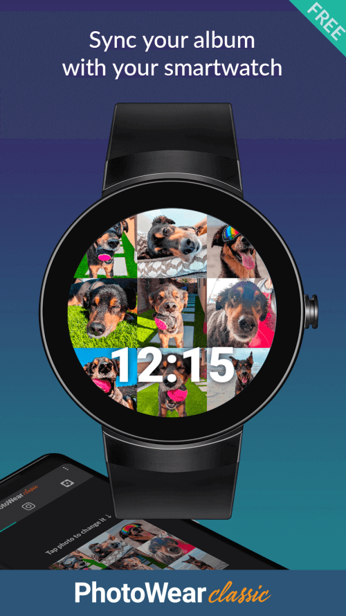 PhotoWear Classic Watch Face screenshot 3
