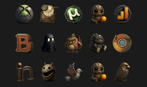 Goth Icon Pack MOD screenshot 3