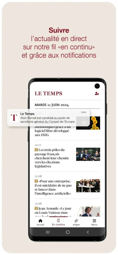 Le Temps, actualités et info screenshot 3